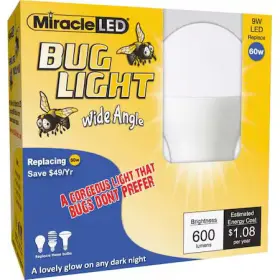 602169 MIRACLE LED Bulb Amber Frosted