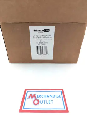 810065876836 MIRACLE LED Grow Panel Spectrum Bulbs Clamp Kit