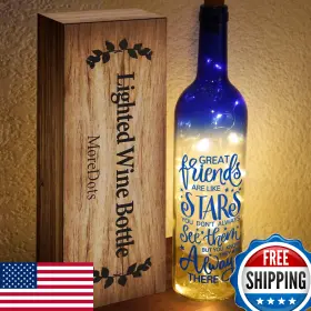 B0B92W8B27 MOREDOTS Christmas Women Friends Wine Bottle Led