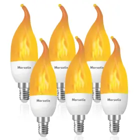 MSFLE12-6 MORSATIE Flame Led Light Flickering Chandelier Base