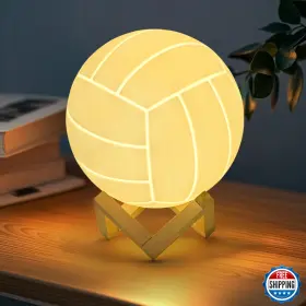 B0D3BQ19LL MYDHALL Volleyball Night Light Lamp Remote Bedside