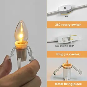 448065918075 MYEMITTING Set Cord Led Light Bulb Indoorstring #3
