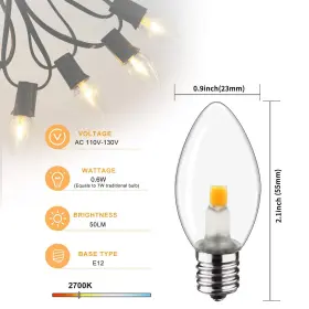 970667735796 MYEMITTING Night Light Bulb Led Candelabra #2