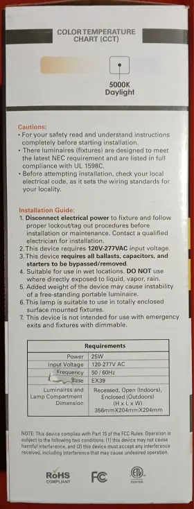 LED25FHID NATURLED Naturaled Led Bulb Base #3