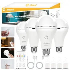 B0DZXHKJX1 NEPORAL Magixpro Remote Rechargeable Led Bulbs Usb