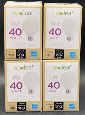 NLL4WG2527DLEDT NEW LEAF Dimmable Led Bulbs