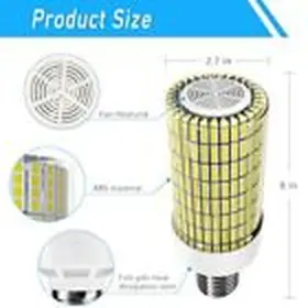 120W LED Corn Light Bulb Bright Fan #3