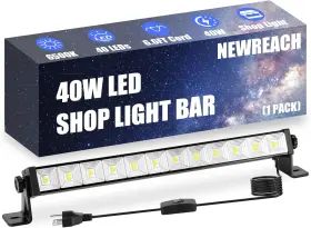40W-SL NEWREACH Led Light Bar Cord Plug Switch Da
