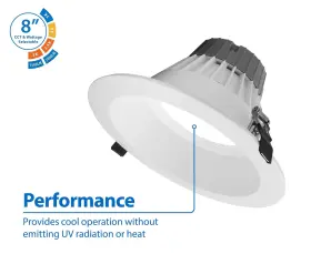 CLR82SWRVS9WH NICOR Lighting Selectable Cct Downlight #2