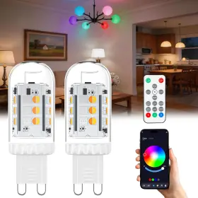 744110296433 NOOBIBABA Bluetooth Smart Bulb Glass Cover Led