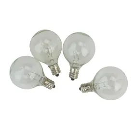 32913380 NORTHLIGHT Transparent Globe Christmas Light Bulbs