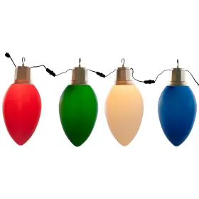 35744696 NORTHLIGHT Set Blow Mold Christmas Light Bulbs