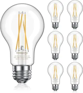 A19-01 NOVAPOLLO Light Bulbs Dimmable Edison