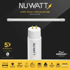 810066270879 NUWATT Pack Led Tube Light Hybrid #2