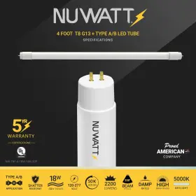 810066270916 NUWATT Pack Led Tube Light Hybrid #2