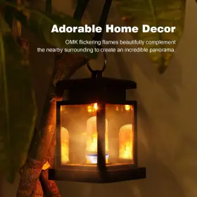 681013076109 OMK Christmas Flame Effect Light Led Pack Fire #2