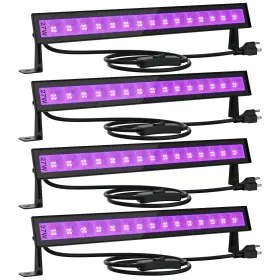 753318000452 ONFORU Pack Led Lights Blacklight Bars Plug
