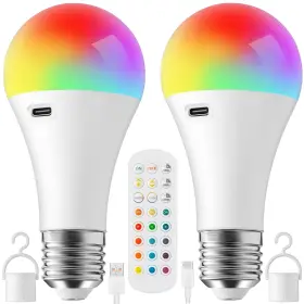 T107-RGB ONITE Rechargeable Led Light Bulb Battery Remote