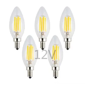 OPR-C35T-4W-12V-5PACK OPALRAY Led Candle Bulb Dimmable Dimmer