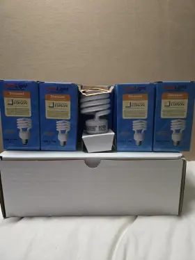 Optolight Op-r2-18w 18w T2 Mini Spiral Compact Fluorescent Light Bulb Lot Of 14 Brand New