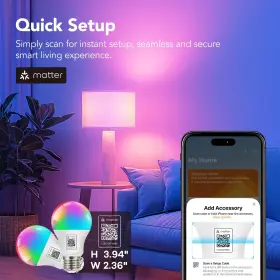 798107388649 OREIN Matter Smart Light Bulb Apple Alexa Googl #2
