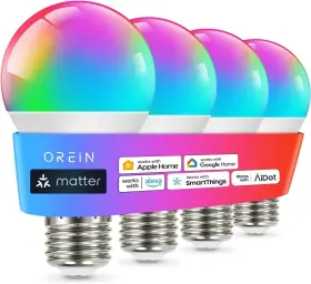 OS10004-RGBTW-NA-4 OREIN Matter Smart Light Bulb Apple Alexa