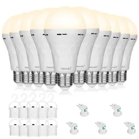 OST-100-3 OSTWIKI Pack Rechargeable Light Bulbs Emergency