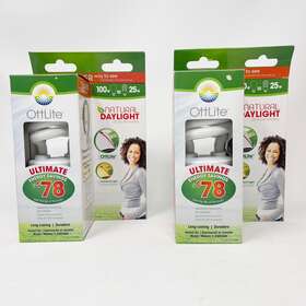 25ED420 OTTLITE Swirl Screw Light Bulb Natural