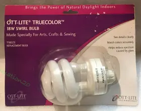 761712102344 OTTLITE Lite Trucolor Swirl Bulb Art Sewing Lamp