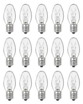 C7-15 OUUKOO Himalayan Salt Lamp Bulbs Night Light Glass