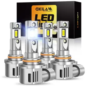 Oxilam Zrb12dwglb3h453 Upgraded 9005 9006 Led Light Bulb Combo 100 000lm 1100% Brighter 650
