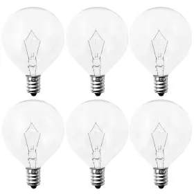 G50-1 PAEORRORL Candelabra Base Round Light Bulb
