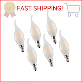 Panledo C35-ff36 Panlavie Led Candelabra Bulb 6w Dimmable 60w Equivalent Vintage Classic Edison