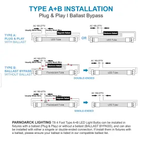738281373680 PARNOARCK Fluorescent Light Bulbs Led #3