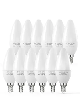 PABB054CWC PARTPHONER Led Light Bulbs Candelabra Dimmable