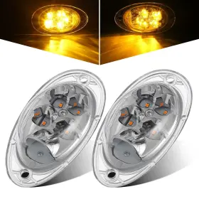 GTCV-0641961540 PARTSAM Freightliner Cascadia Amber Led Turn