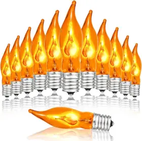 796229042616 PASUTO Pack Flickering Flame Light Bulbs