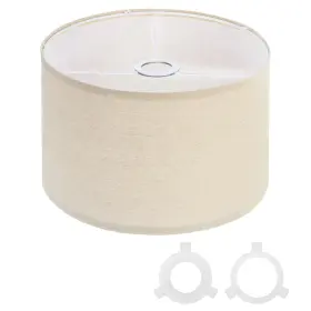 B0CM5TM2W6 PATIKIL Drum Linen Lampshade Table Floor Lamps
