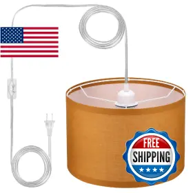 B0D4MF5BJ2 PATIKIL Plug Pendant Light Rope Cord Lamp Fixture