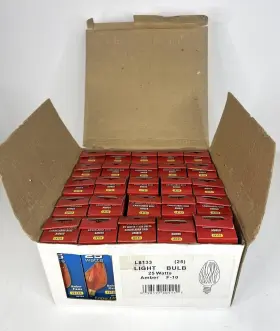 L8133 PERMALITE Pack Watts Volts Decorator Bulbs Amber #2