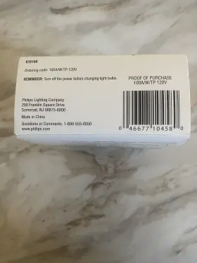 046677104580 PHILIPS Light Bulb Base #3