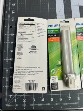 046677230326 PHILIPS Energy Saver Cfl Pl Light Bulb #2