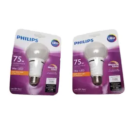 046677459062 PHILIPS Led Light Bulbs Pack Glow Dimmable