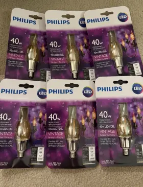 046677465568 PHILIPS Led Light Bulb Dimmable Chandelier Base