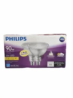 Philips 046677475321 2 Pack Indoor/outdoor Par38 Flood Light Replacement Bulbs 90w