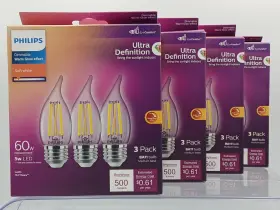 046677540784 PHILIPS Pack Glow Effect Candle Dimmable Led