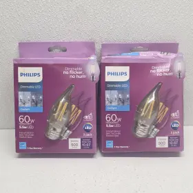 046677550318 PHILIPS Led Bent Tip Candle Light Bulb