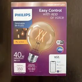 046677555542 PHILIPS Equiv Led Dimmable Smart Wi Fi Wiz