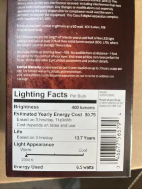 046677565794 PHILIPS Spiral Filament Dimmable Edison Led #3