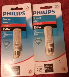 41634-8 PHILIPS Cl Etg Mini Candelabra Light Bulbs